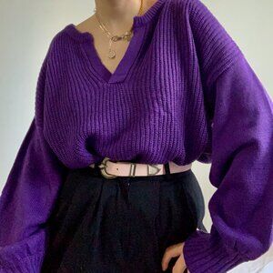 Ultra Violet Slouchy Sweater